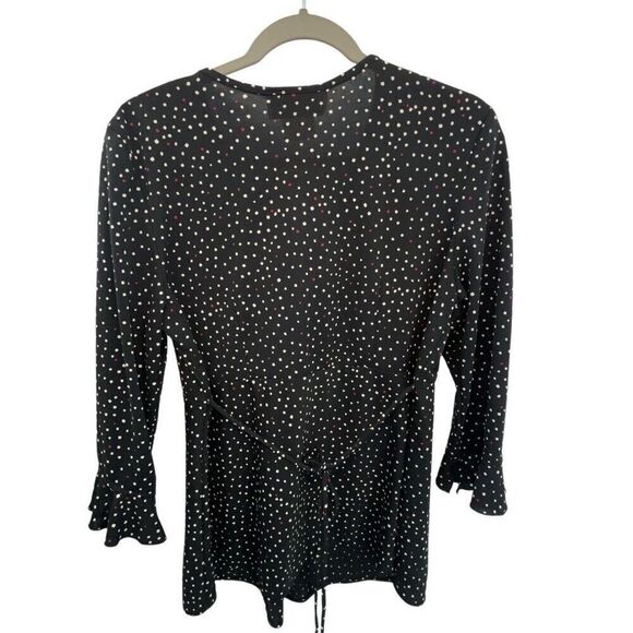 Motherhood black blouse white polka dots - Picture 5 of 11